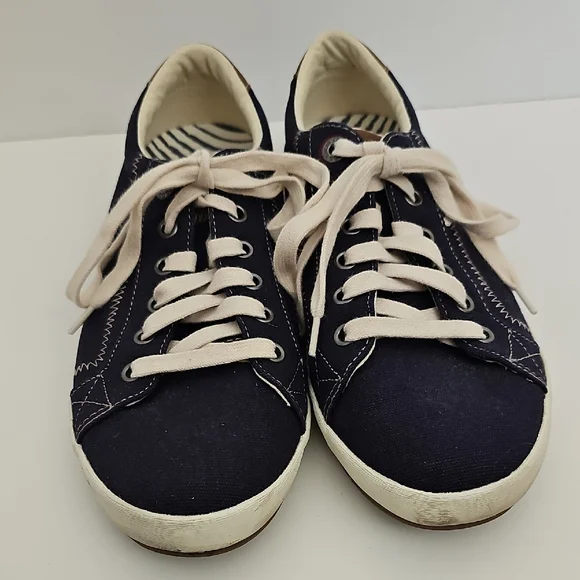Taos Footwear Starburst Navy Blue and White Sneakers Size 9.5 - Picture 4 of 13